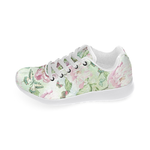 Watercolor Butterflies Flowers Wallpaper 03 Women’s Running Shoes (Model 020)