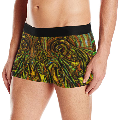 Red Green Yellow Blue Silk Men's All Over Print Boxer Briefs (Model L10)