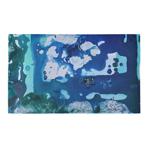 Orca Whale Marvels at the Melting Ice, Environment Azalea Doormat 30" x 18" (Sponge Material)