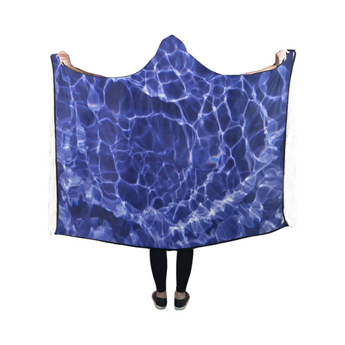 Rattled Water Hooded Blanket 50''x40''