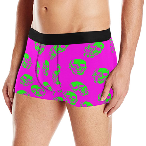 hot skulls, neon by JamColors Men's All Over Print Boxer Briefs (Model L10)