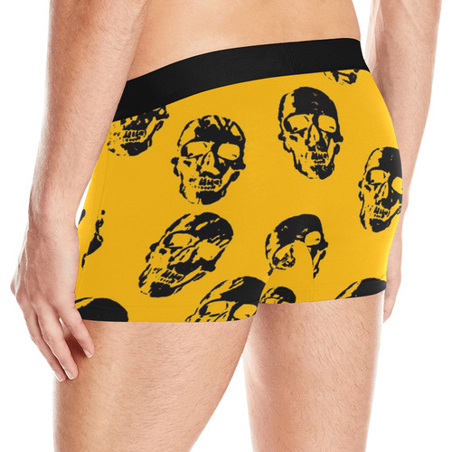 hot skulls, orange by JamColors Men's All Over Print Boxer Briefs (Model L10)