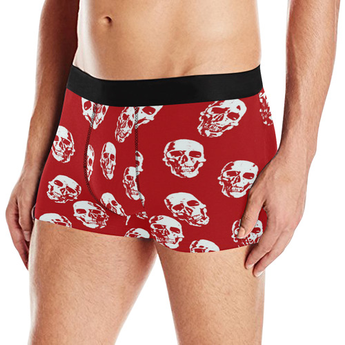 Hot Skulls,red white by JamColors Men's All Over Print Boxer Briefs (Model L10)