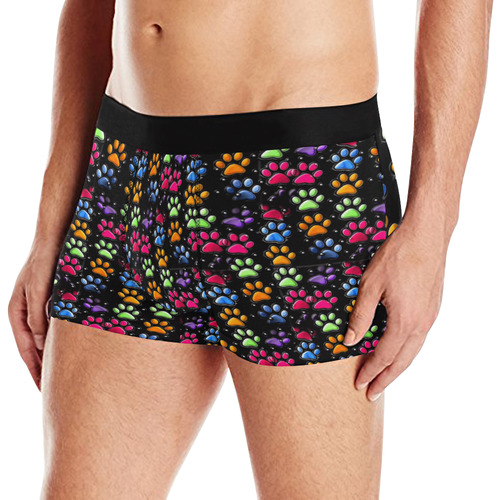 Paws Popart by Nico Bielow Men's All Over Print Boxer Briefs (Model L10)