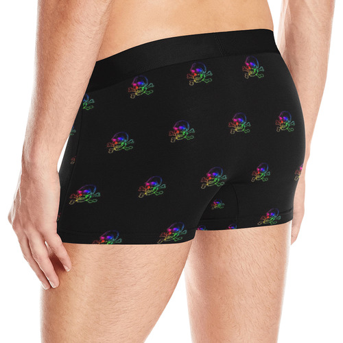 Skull 816 (Halloween) rainbow pattern Men's All Over Print Boxer Briefs (Model L10)