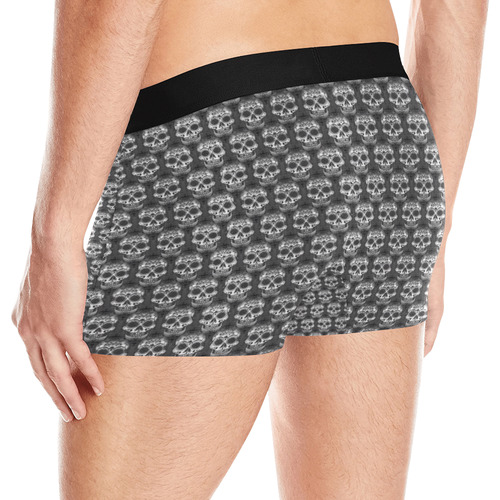 new skull allover pattern 3 by JamColors Men's All Over Print Boxer Briefs (Model L10)