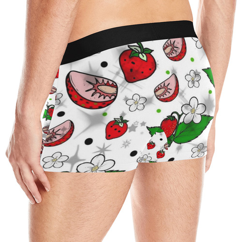 Strawberry Popart by Nico Bielow Men's All Over Print Boxer Briefs (Model L10)