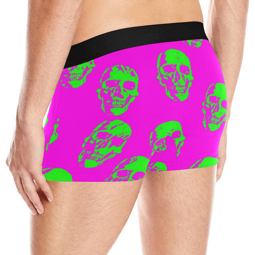 hot skulls, neon by JamColors Men's All Over Print Boxer Briefs (Model L10)