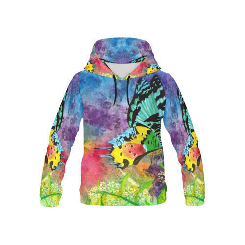 Madagascar Splash Profile Kid's Hoodie All Over Print Hoodie for Kid (USA Size) (Model H13)