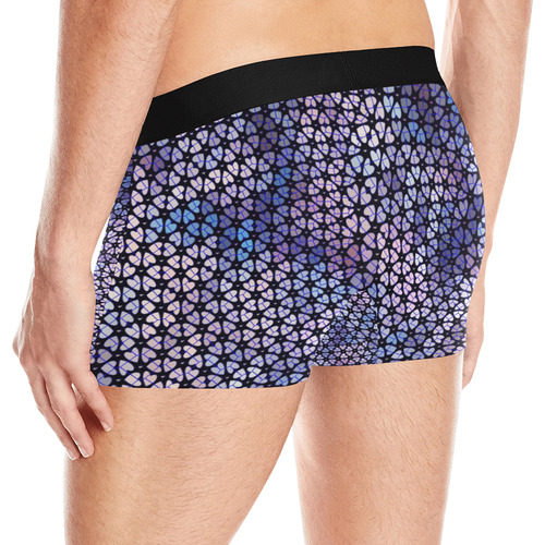 swinging hearts, blue by FeelGood Men's All Over Print Boxer Briefs (Model L10)