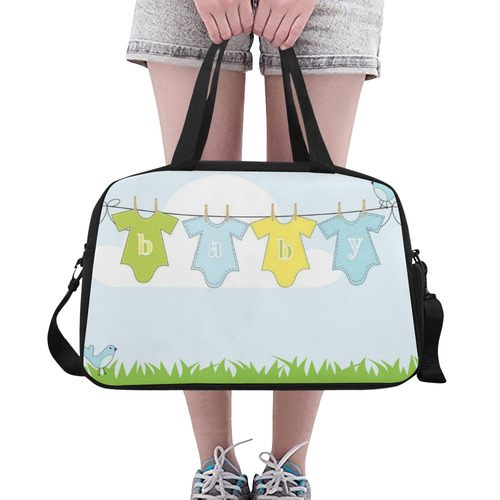 Maternity Bag Travel Weekend Overnight Bag Baby by Tell3People Fitness Handbag (Model 1671)