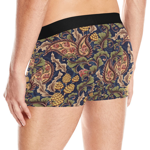 Floral Retro Wallpaper I Men's All Over Print Boxer Briefs (Model L10)