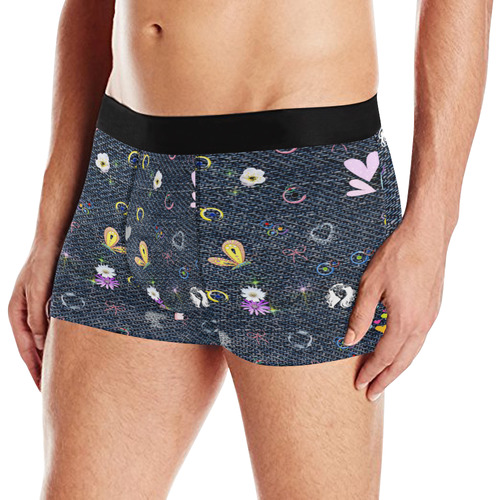 Hippie Jeans B by FeelGood Men's All Over Print Boxer Briefs (Model L10)