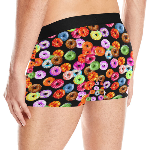 Colorful Yummy DONUTS pattern Men's All Over Print Boxer Briefs (Model L10)