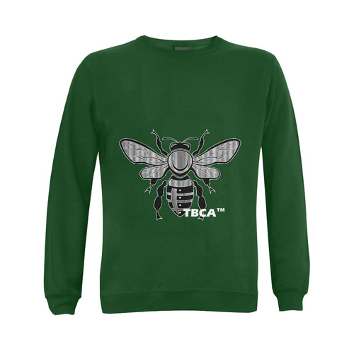 BEE ONE GREEN Gildan Crewneck Sweatshirt(NEW) (Model H01)