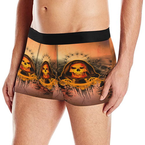 The skulls Men's All Over Print Boxer Briefs (Model L10)