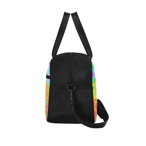 Rainbow Marble Fractal Fitness Handbag (Model 1671)