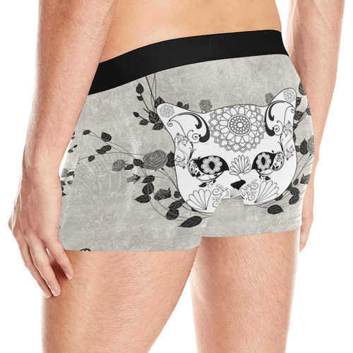 Wonderful sugar cat skull Men's All Over Print Boxer Briefs (Model L10)