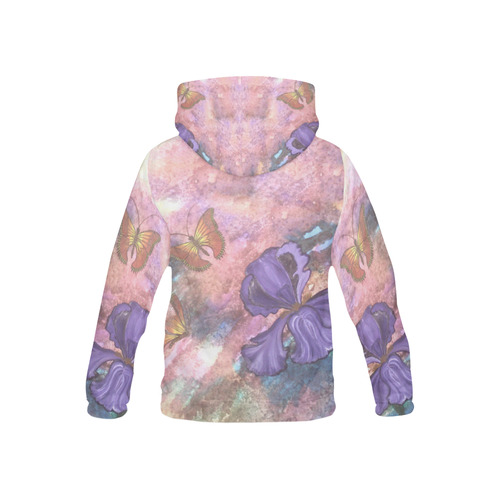 Pastel Monarchs Kid's Hoodie All Over Print Hoodie for Kid (USA Size) (Model H13)