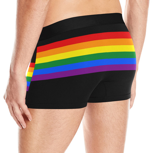 Gay Pride Rainbow Flag Stripes Men's All Over Print Boxer Briefs (Model L10)