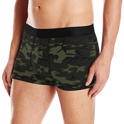 Camo Green Men's All Over Print Boxer Briefs (Model L10)