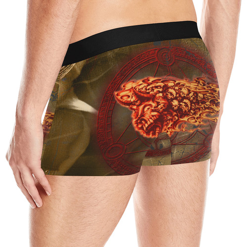 Awesome, creepy flyings skulls Men's All Over Print Boxer Briefs (Model L10)