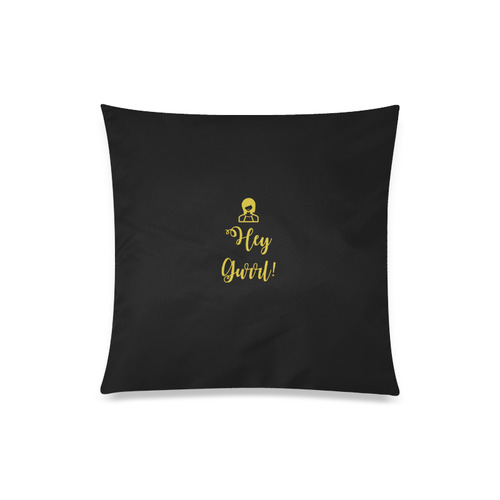 hey gurrl pillow Custom Zippered Pillow Case 20"x20"(Twin Sides)