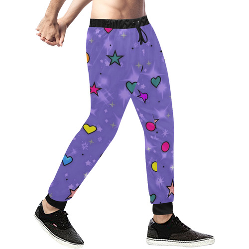 Love by Nico Bielow Men's All Over Print Sweatpants (Model L11)