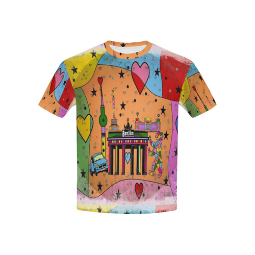 Berlin Popart by Nico Bielow Kids' All Over Print T-shirt (USA Size) (Model T40)