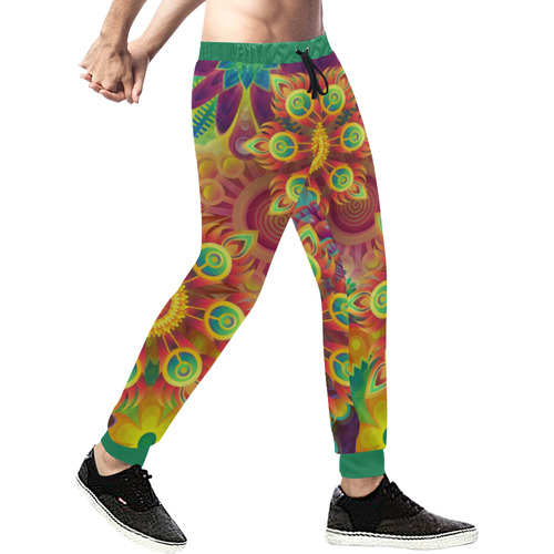 Psychedelic Mandalas Men's All Over Print Sweatpants (Model L11)