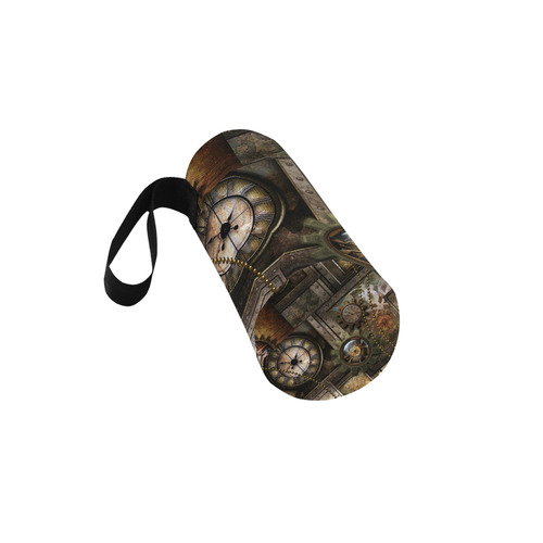 Wonderful steampunk design Neoprene Water Bottle Pouch/Medium