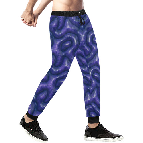 Funky Alien Brain 1C by JamColors Men's All Over Print Sweatpants (Model L11)