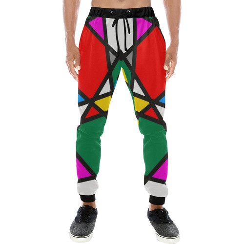 Mirror Popart by Nico Bielow Men's All Over Print Sweatpants (Model L11)