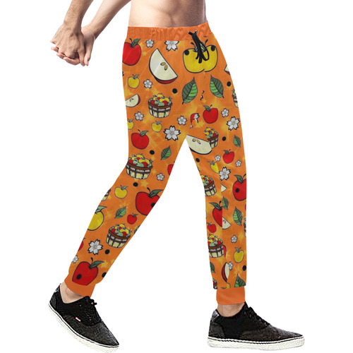 Apple Popart by Nico Bielow Men's All Over Print Sweatpants (Model L11)