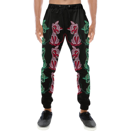 pussy cat pussy cat Men's All Over Print Sweatpants (Model L11)