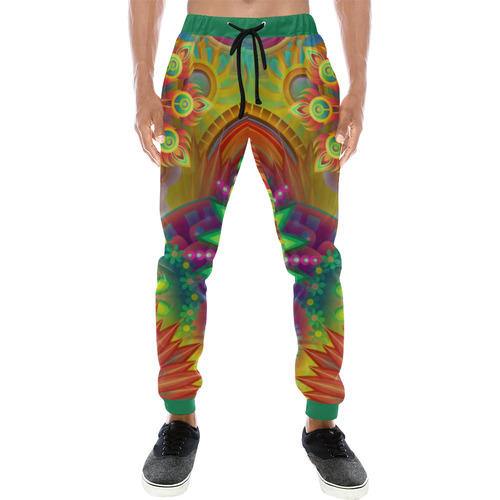 Psychedelic Mandalas Men's All Over Print Sweatpants (Model L11)