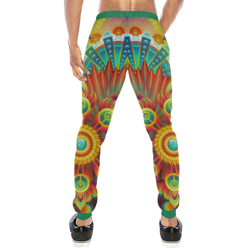 Psychedelic Mandalas Men's All Over Print Sweatpants (Model L11)