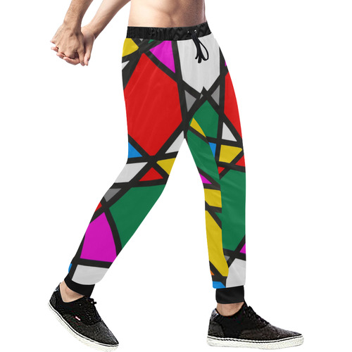 Mirror Popart by Nico Bielow Men's All Over Print Sweatpants (Model L11)