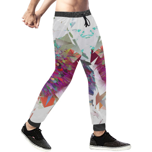 Techno Popart by Nico Bielow Men's All Over Print Sweatpants (Model L11)