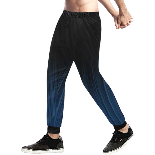 Blue Strips by Artdream Men's All Over Print Sweatpants (Model L11)