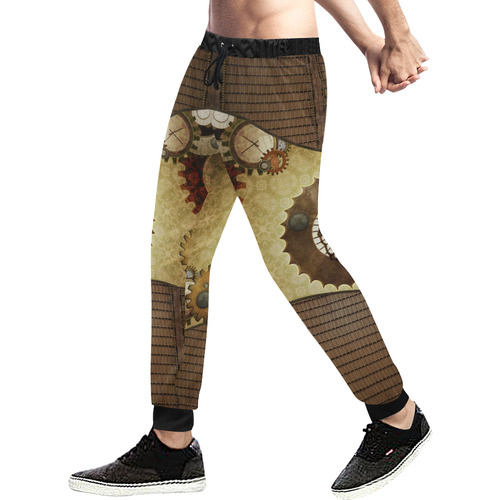 Steampunk, the noble design Men's All Over Print Sweatpants (Model L11)