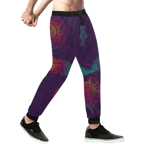 Colorful Mandala Men's All Over Print Sweatpants (Model L11)