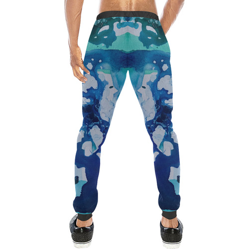 Orca Whale Marvels at the Melting Ice, Environment Men's All Over Print Sweatpants (Model L11)