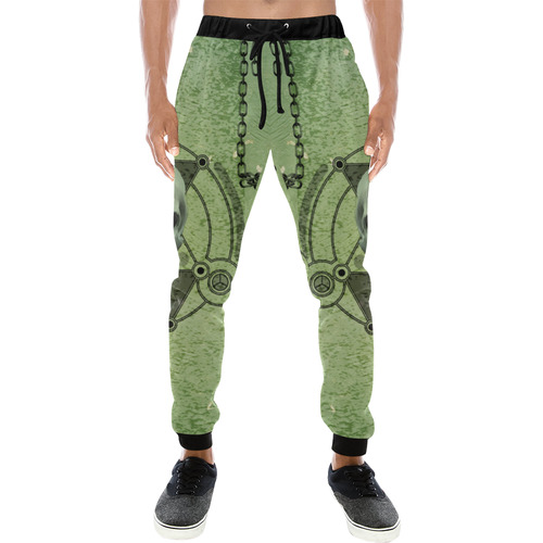 Scary skull Men's All Over Print Sweatpants (Model L11)