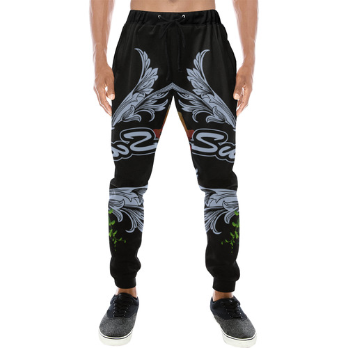 Sport, surfing with damask Men's All Over Print Sweatpants (Model L11)