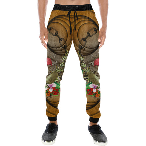 Wonderful tropical design Men's All Over Print Sweatpants (Model L11)
