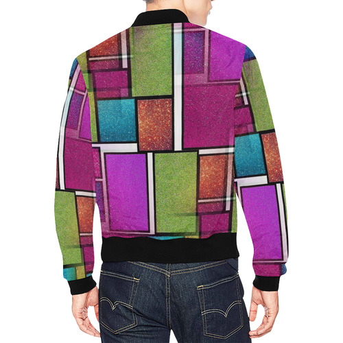 Glitter by Artdream All Over Print Bomber Jacket for Men (Model H19)