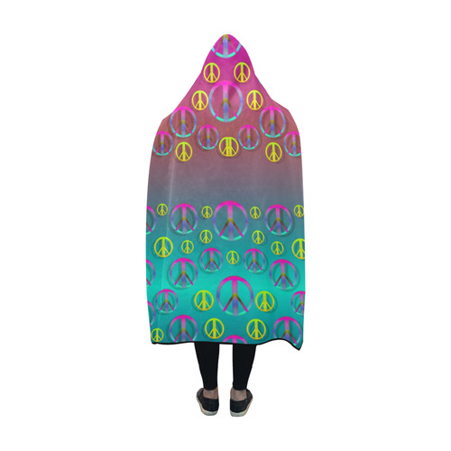 Years of peace living in a paradise Hooded Blanket 60''x50''