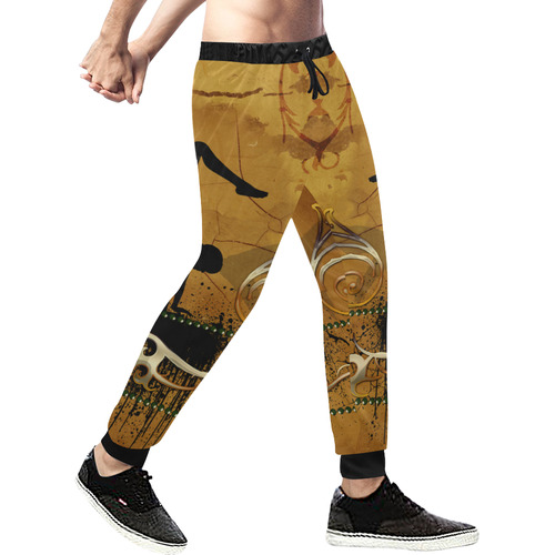 Fit and fun with sport Men's All Over Print Sweatpants (Model L11)