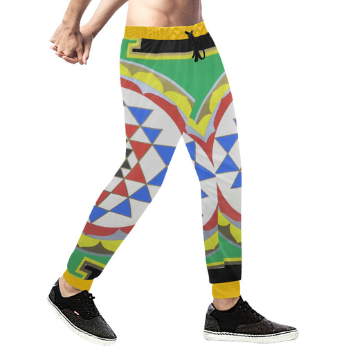 Sri Yantra Men's All Over Print Sweatpants (Model L11)